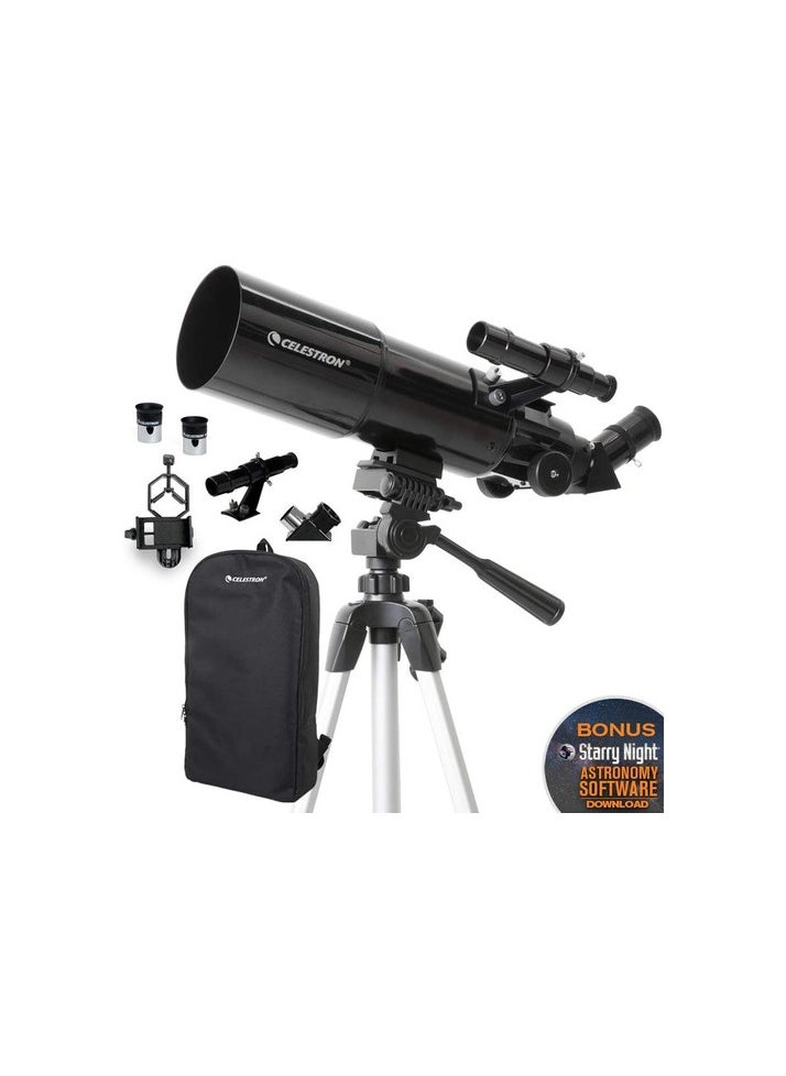 Celestron Travel Scope 80 Portable Telescope W/Smartphone Adapter