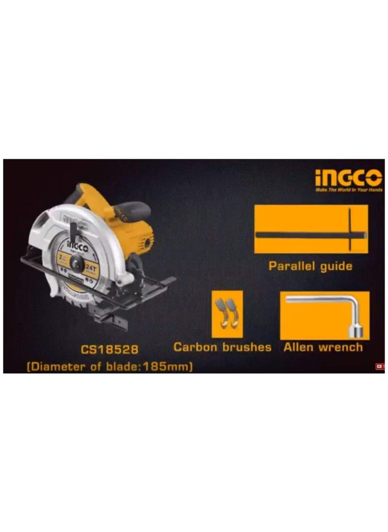 Ingco CS18528 1400W Circular Saw, 4800 rpm