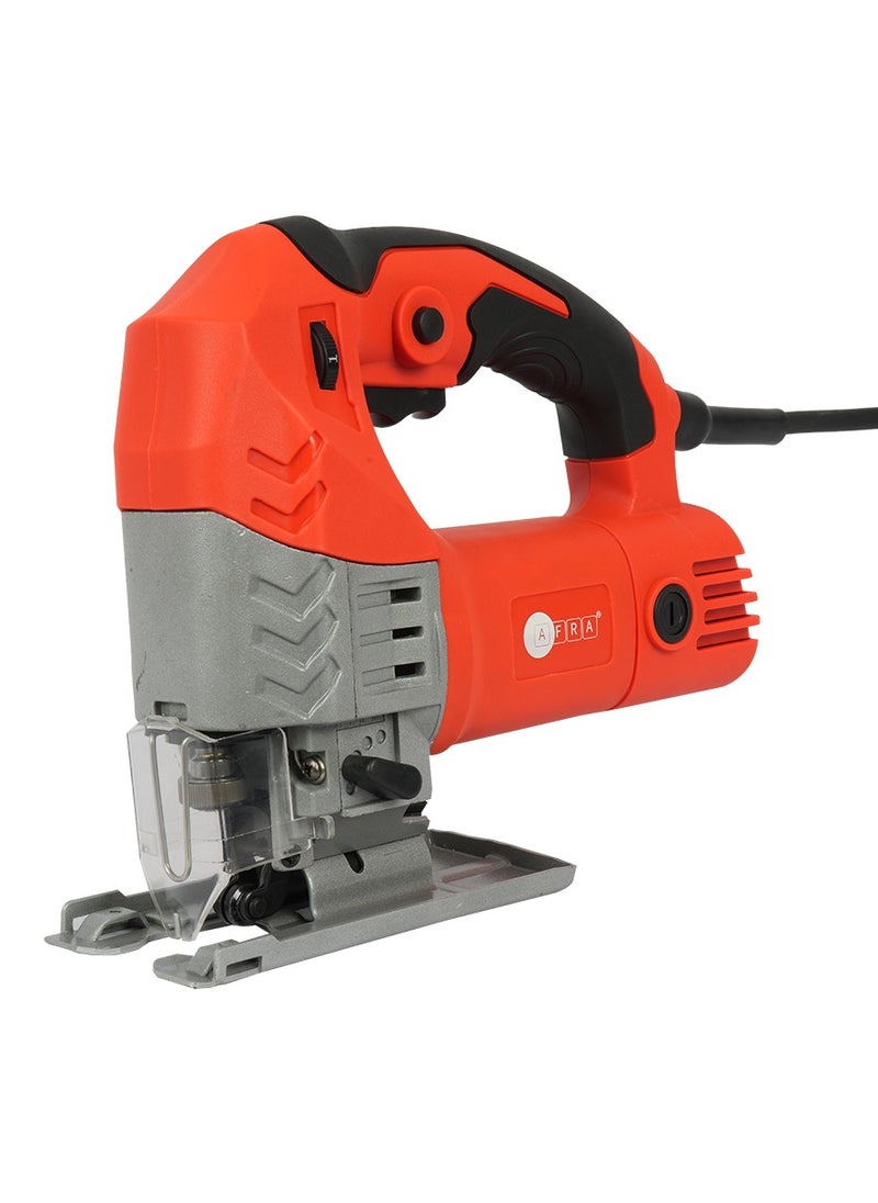 AFRA ELECTRIC JIGSAW, 500W, 65mm Blade Size, Variable Speeds 500-3000r/min, Durable Base Plate, All-Copper Motor, Model AFT-65-500JSRD, CE Certified, 1 Year Warranty