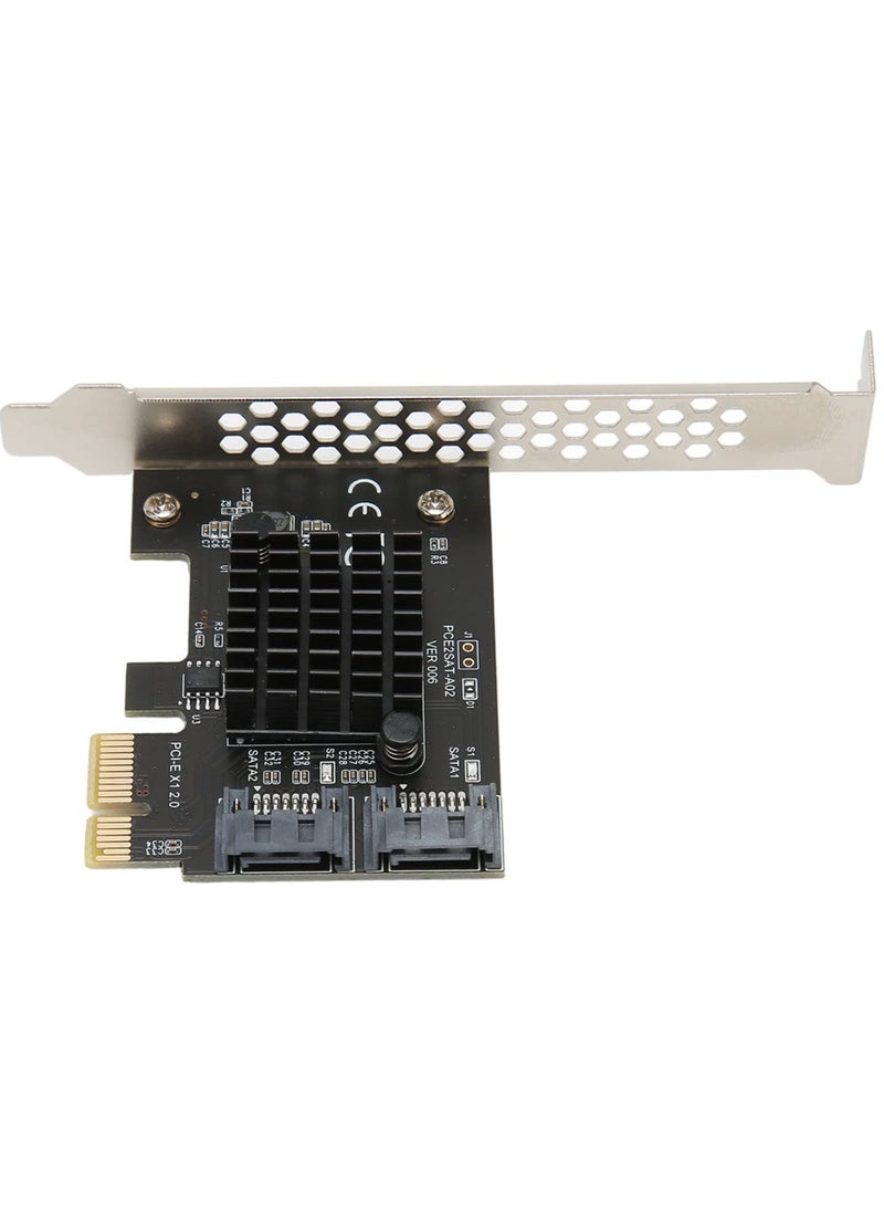 SATA Card, PCIe to SATA 3.0 Expansion Card, 6Gbps Stable, Plug and Play, PCIe SATA 3.0 Controller Card for Desktop