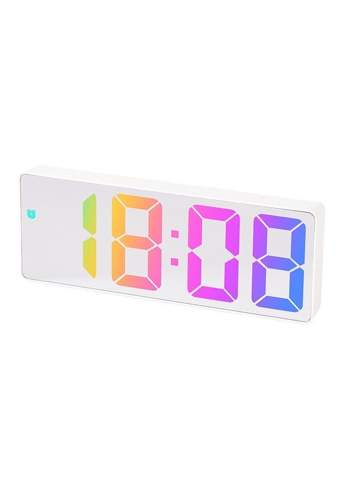 Ins Personality New Product Led Large Character Electronic Clock Bedside Alarm Clock Simple Fashion Colorful Large Screen Clock