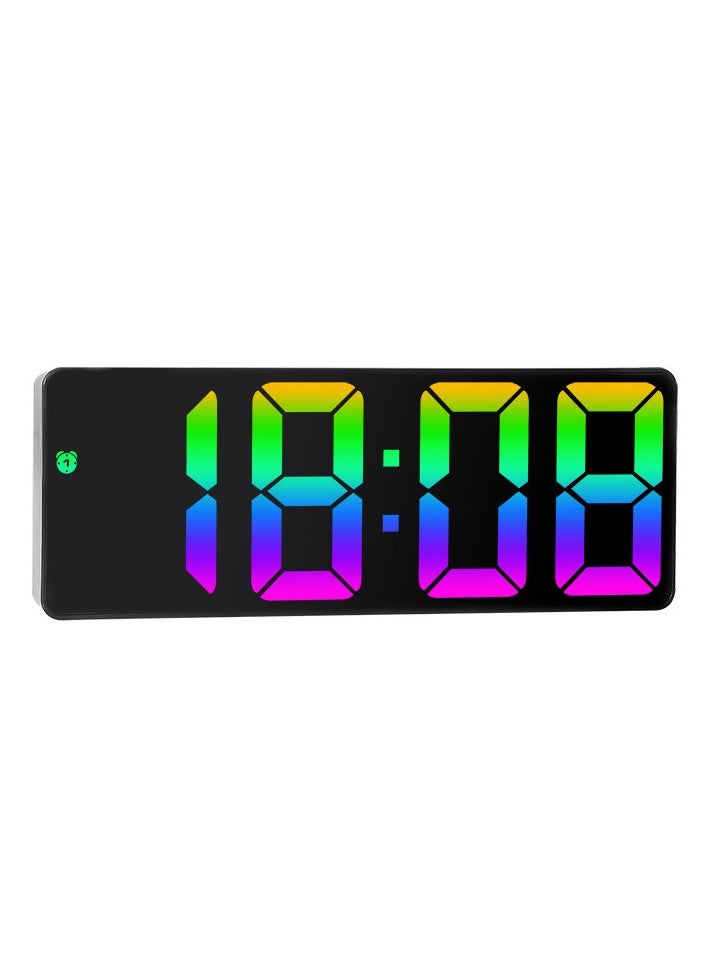 Ins Personality New Product Led Large Character Electronic Clock Bedside Alarm Clock Simple Fashion Colorful Large Screen Clock