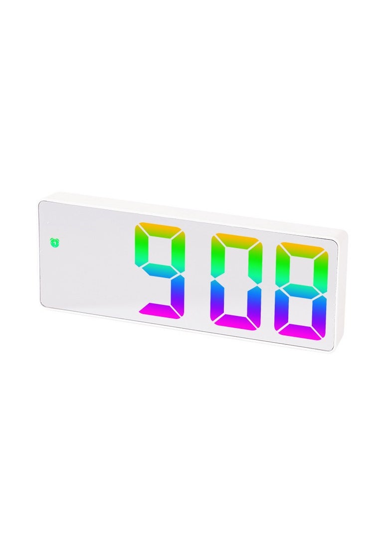 Ins Personality New Product Led Large Character Electronic Clock Bedside Alarm Clock Simple Fashion Colorful Large Screen Clock