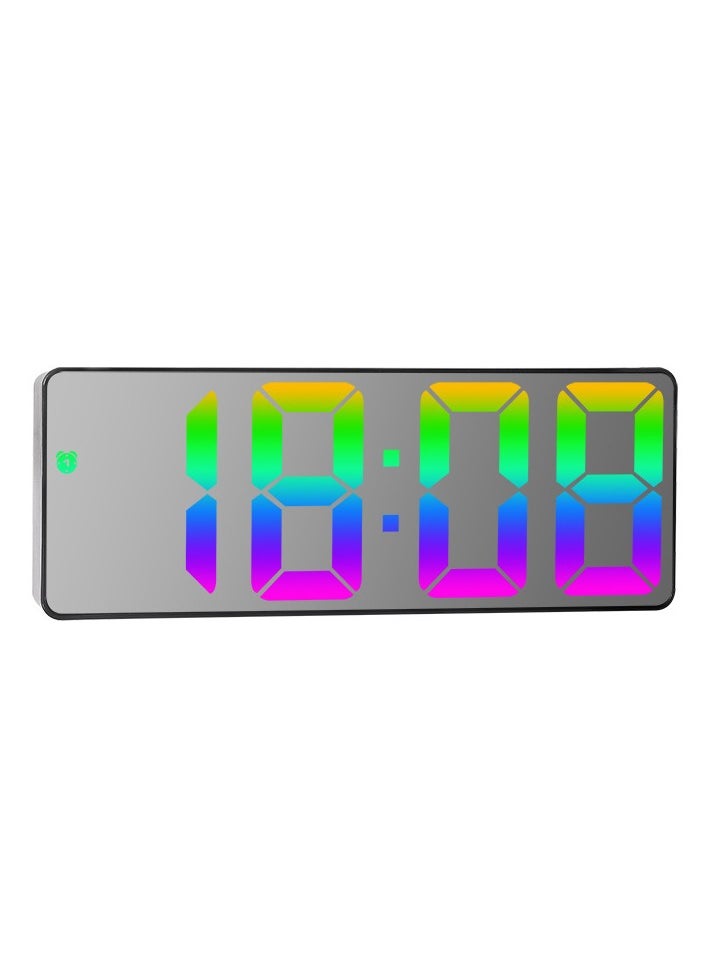 Ins Personality New Product Led Large Character Electronic Clock Bedside Alarm Clock Simple Fashion Colorful Large Screen Clock