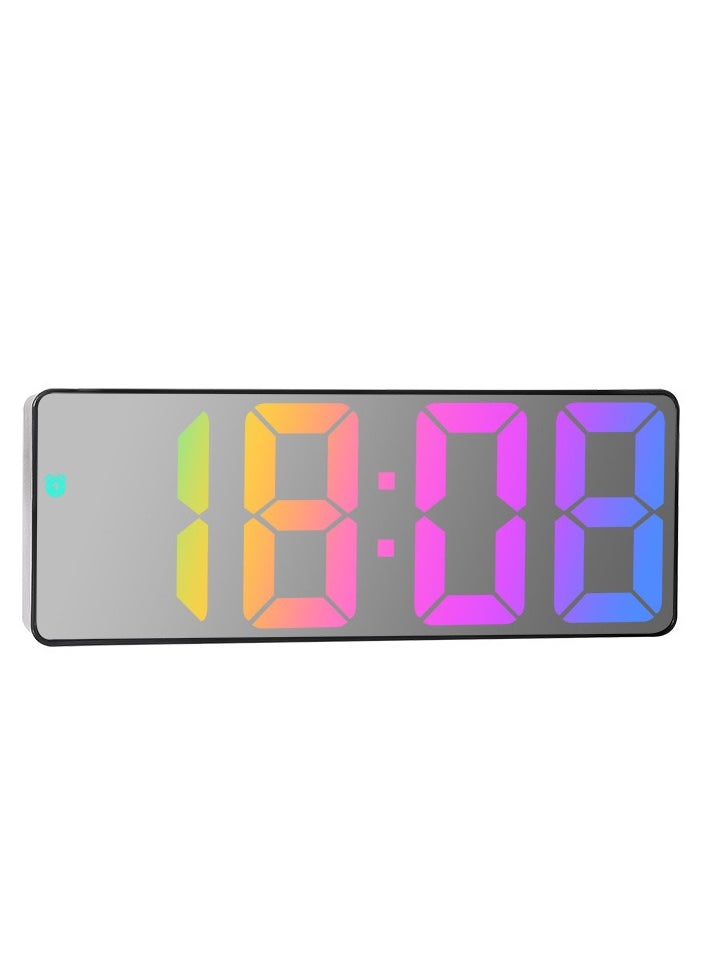 Ins Personality New Product Led Large Character Electronic Clock Bedside Alarm Clock Simple Fashion Colorful Large Screen Clock