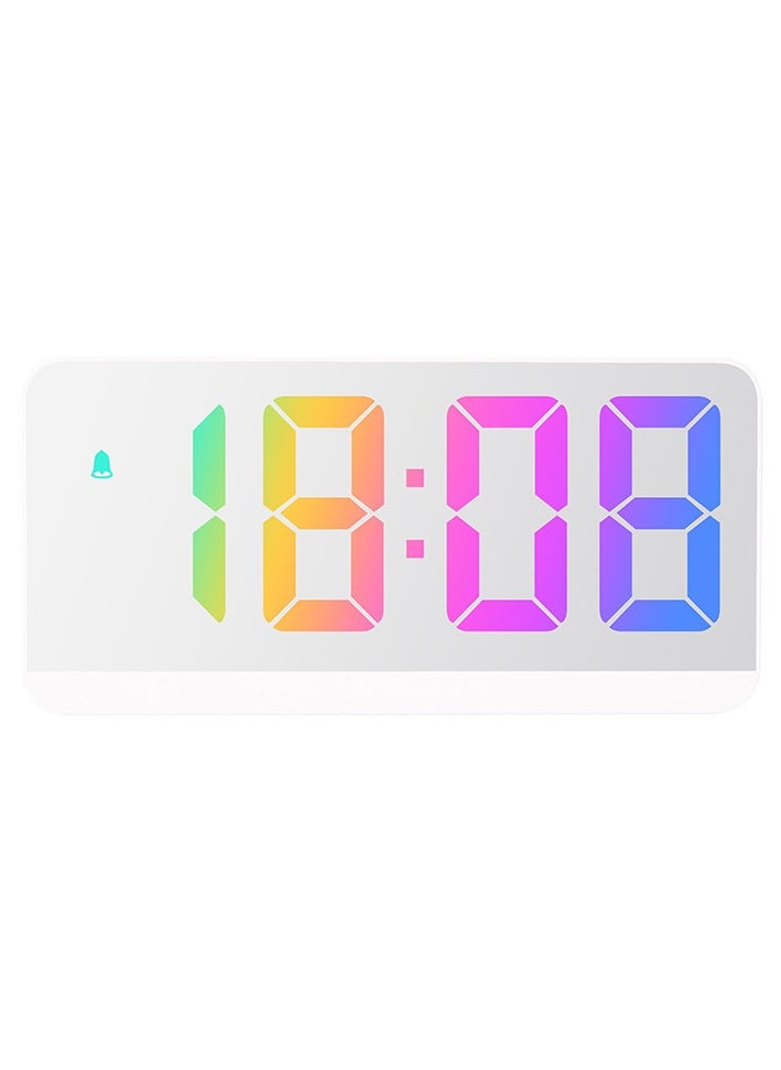 Ins Personality New Product Led Large Character Electronic Clock Bedside Alarm Clock Simple Fashion Colorful Large Screen Clock