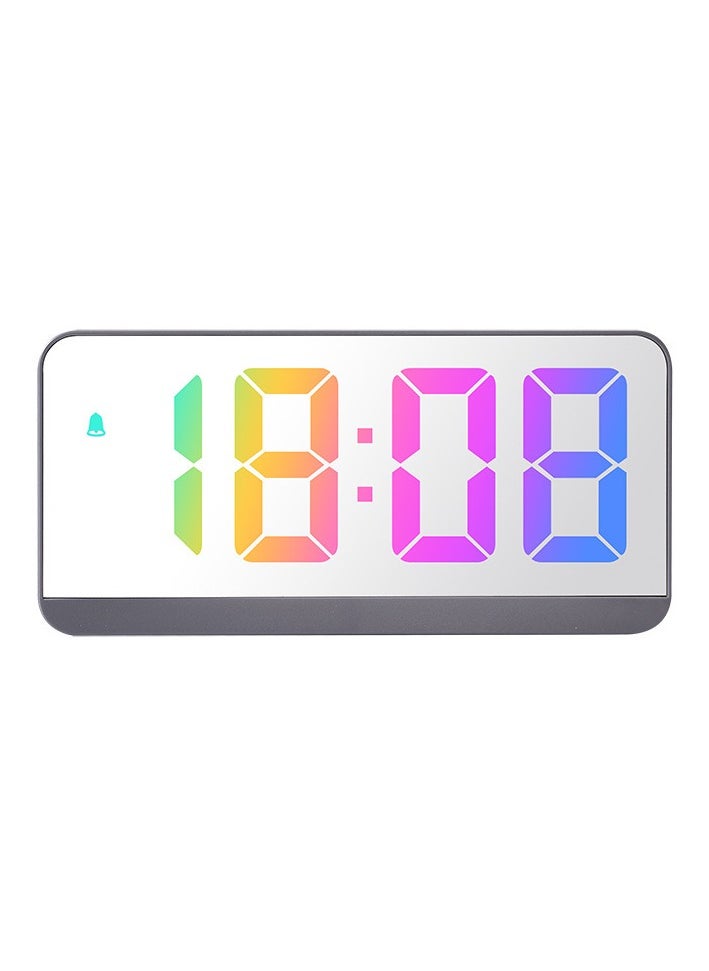 Ins Personality New Product Led Large Character Electronic Clock Bedside Alarm Clock Simple Fashion Colorful Large Screen Clock