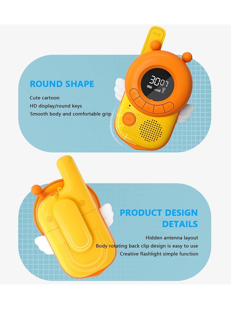 Walkie Talkie Kids 3-12 Years Old 20 Channels 3km Range Flashlight High Quality Radio for Family Games Adventures Camping Toys Back to School Christmas Gift - K22