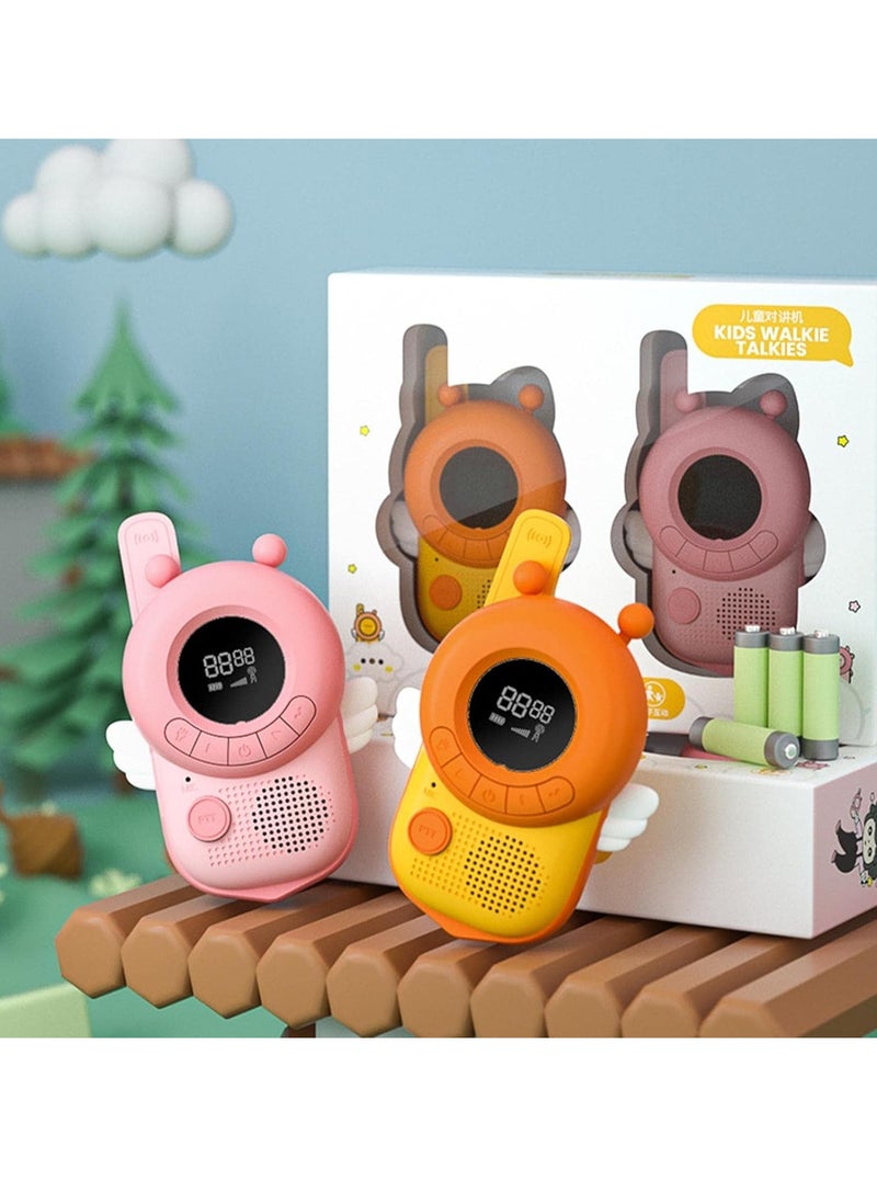 Walkie Talkie Kids 3-12 Years Old 20 Channels 3km Range Flashlight High Quality Radio for Family Games Adventures Camping Toys Back to School Christmas Gift - K22