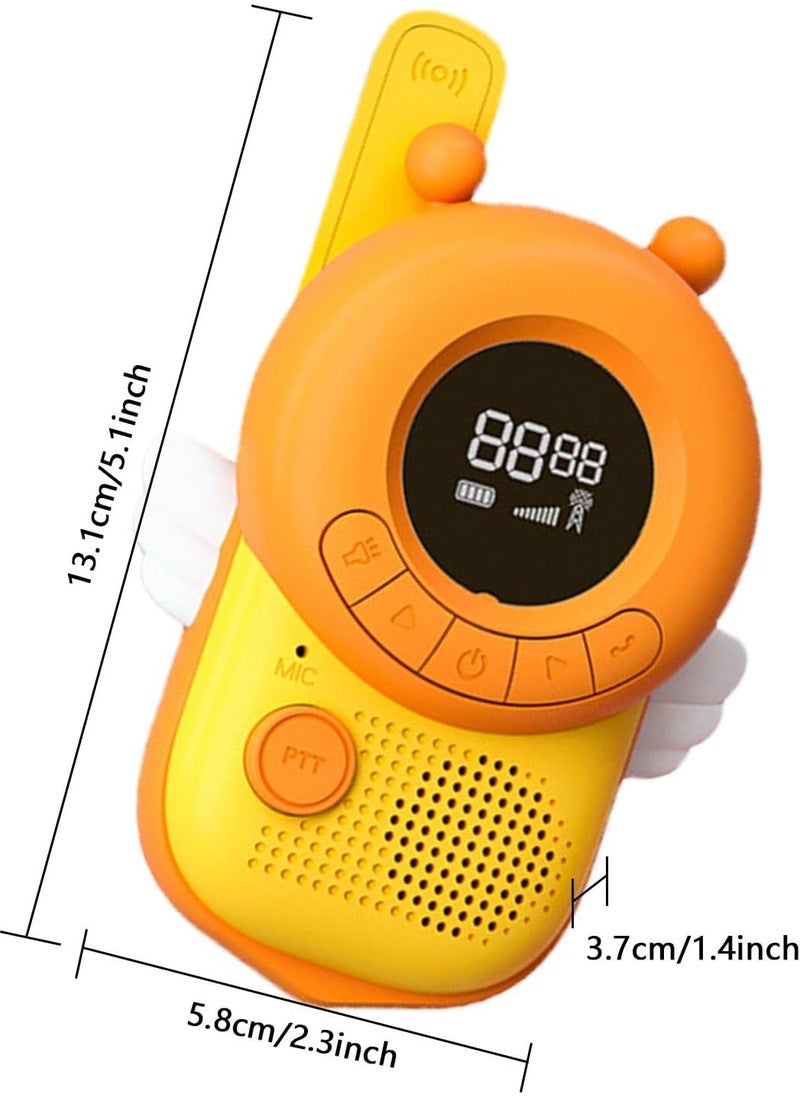 Walkie Talkie Kids 3-12 Years Old 20 Channels 3km Range Flashlight High Quality Radio for Family Games Adventures Camping Toys Back to School Christmas Gift - K22