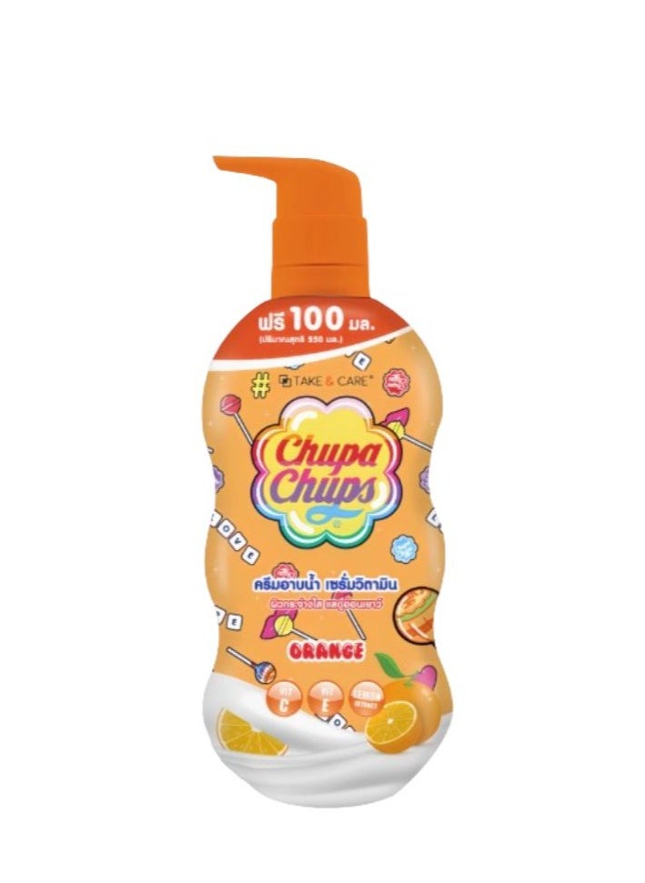 Chupa Chups Bath and Shower Cream Orange 550ml