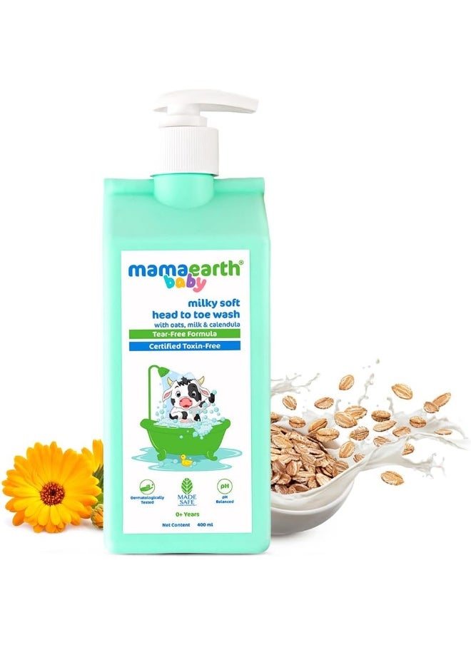 Milky Soft Head To Toe Wash With Oats, Milk, And Calendula For Babies