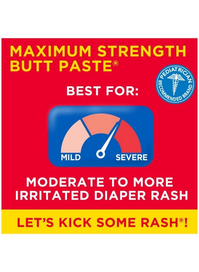 Diaper Rash Ointment - Maximum Strength - Contains 40% Zinc Oxide - Paraben And Preservative-Free - 4Oz (2 Pack)