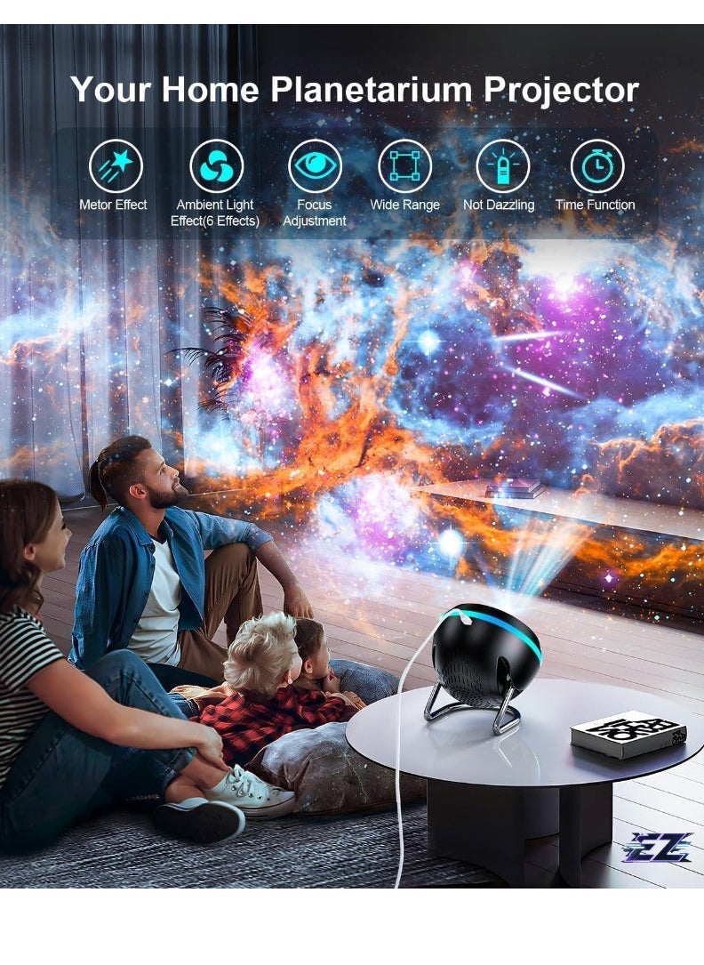 Galaxy Projector for Bedroom, 12-in-1 Star Projector Galaxy Light, HD Nebula Night Light Planetarium Projector with Timer, LED Space Galaxy Lamp for Adults, Kids, and Children – Perfect for Relaxation, Sleep, and Home Décor