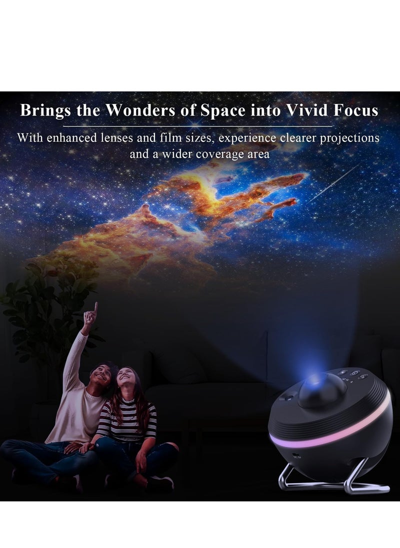 Star Projector - Premium Planetarium Galaxy Projector with 13 4K HD Films, Meteor & 4 Color Effects, Adjustable Angle, Timer – Ideal for Kids, Adults, Bedroom Décor, and Relaxation