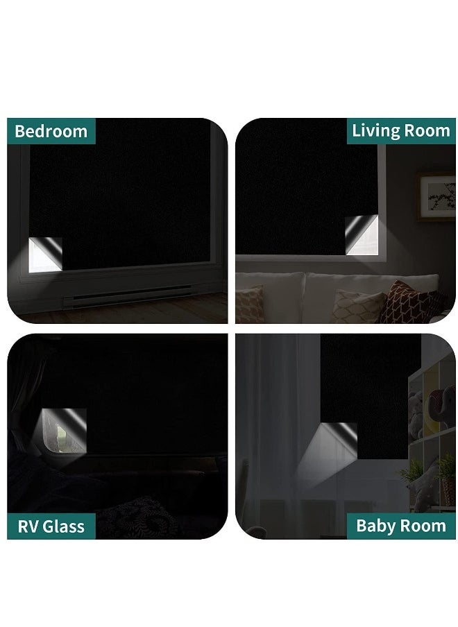 Blackout Blind, Portable Blackout Blinds Stick On Window No Drill, Blackout Material Blinds Blackout Curtains for Bedroom Nursery Loft Travel RV Car 300x145cm