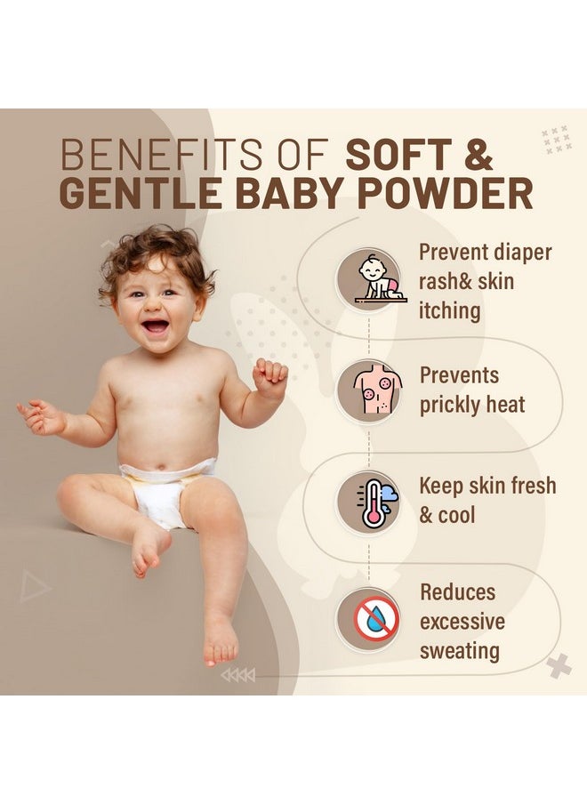 Baby Hing Tummy Roll-On 40Ml & Baby Powder 100Gm Combo Pack | Natural Care For Newborns