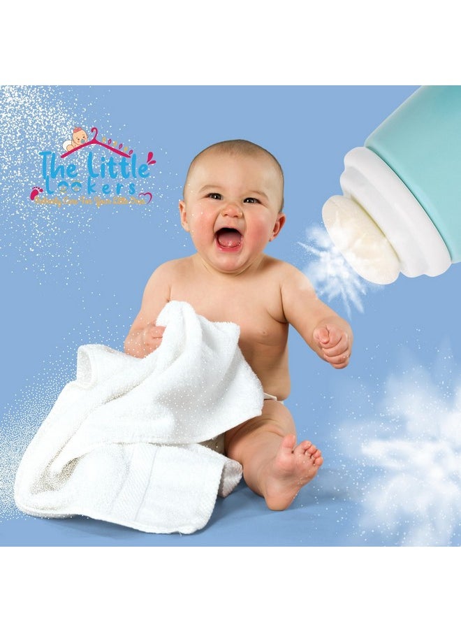Baby Powder Puff | Baby Powder Puff With Box | Powder Puff With Box Holder Container | Powder Puff For Babies | Puff Powder Box (Panda-Blue),Pack Of 1
