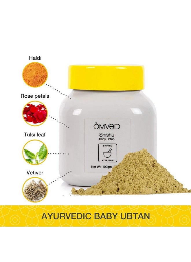 Shishu Baby Ubtan - Ayurvedic Cleansing Bath Powder With 5 Organic Herbs, 100 G