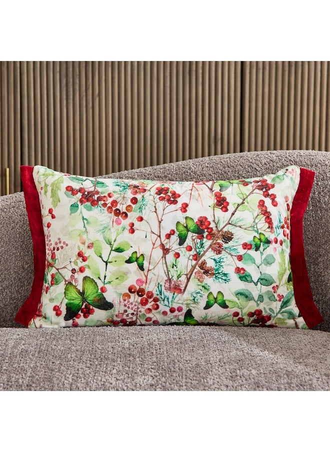 Xmas Berries Double Filled Cushion 50 x 30 cm