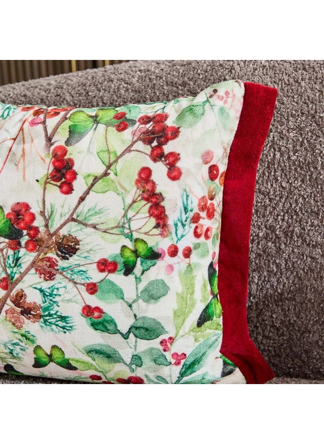 Xmas Berries Double Filled Cushion 50 x 30 cm