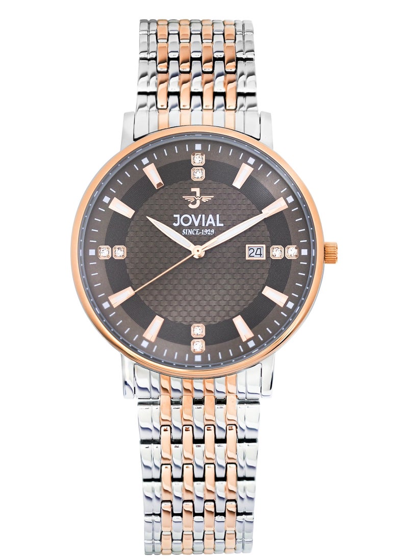 JOVIAL 9182GAMQ02E Men's Watch - Elegant & Stylish Timepiece