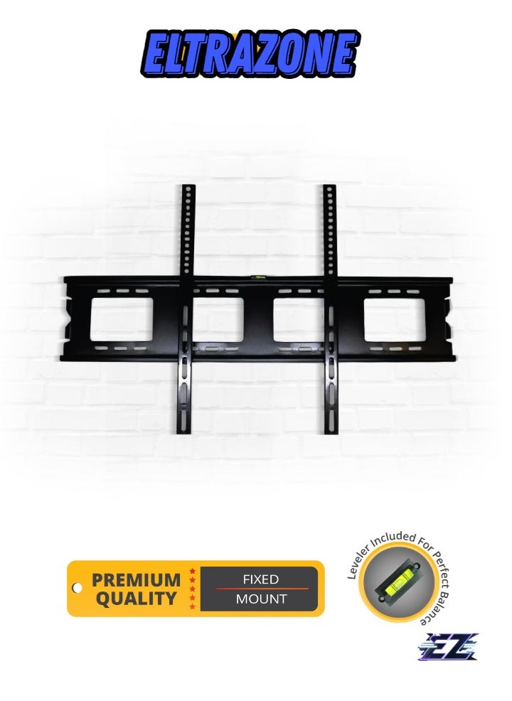 Heavy-Duty Fixed TV Wall Mount for 50”-120” Screens – VESA 900x800mm, 2.3mm Thickness, Sturdy Support for Large Flat Panel TVs Black