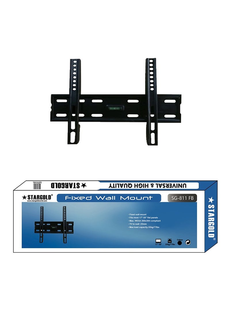 Star Gold Fixed Slim Tilting TV Wall Mount Low Profile Bracket