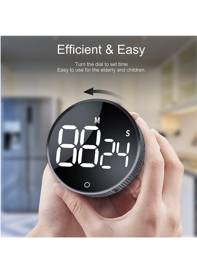 Digital Kitchen Timers, Visual timers Large LED Display Magnetic Countdown Countup Timer for Classroom Cooking Fitness Baking Studying Teaching, Easy for Kids and Seniors