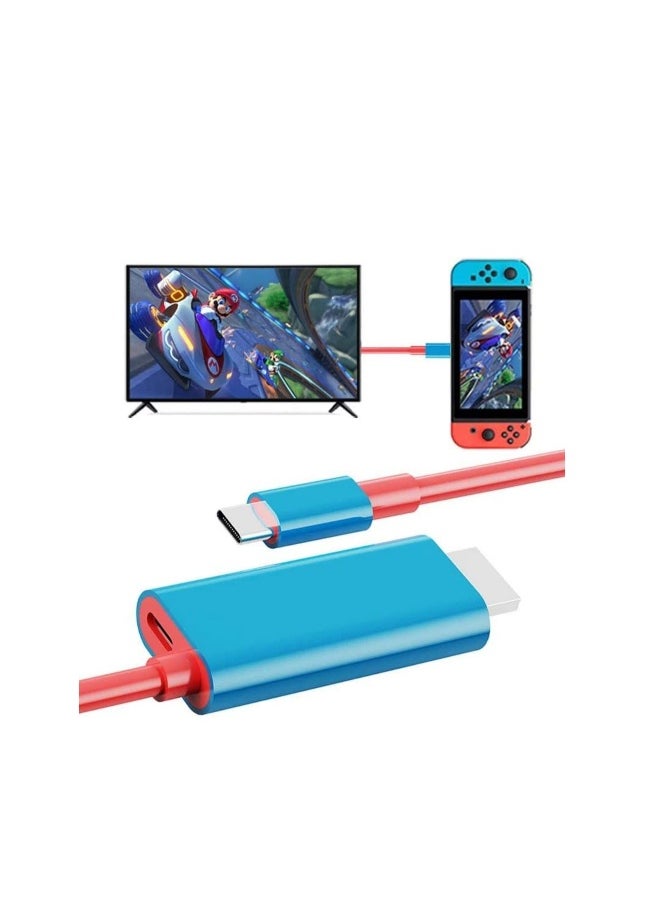 Portable Switch Dock   USB Type C to HDMI Conversion Cable for TV Docking Mode on Nintendo Switch, Steam Deck, Samsung Dex Station, and S21S20Note20TabS7 4K for Travel