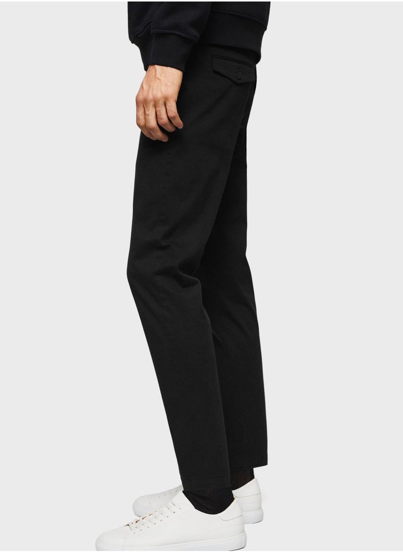 Straight Fit Trousers