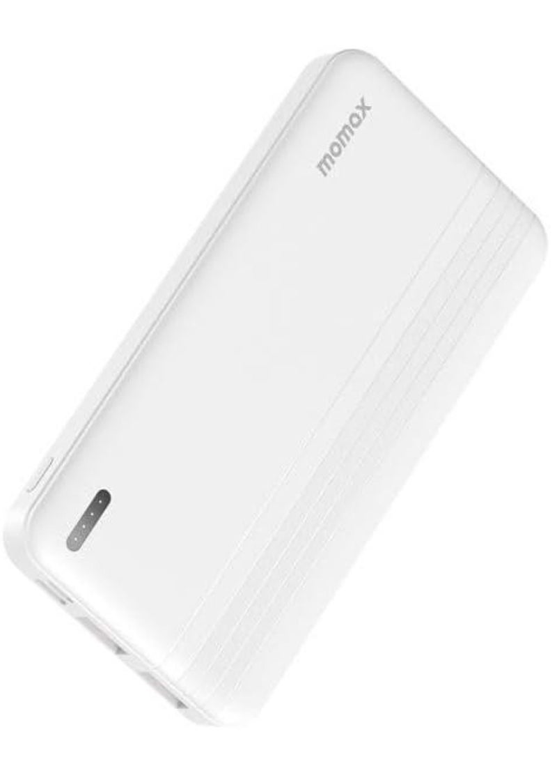 iPower PD 10000mAh Fast Charging Portable Battery Pack (White) – High-Speed USB-C & USB-A Power Bank for Smartphones, Tablets, and More – Compact, Reliable, and Long-Lasting