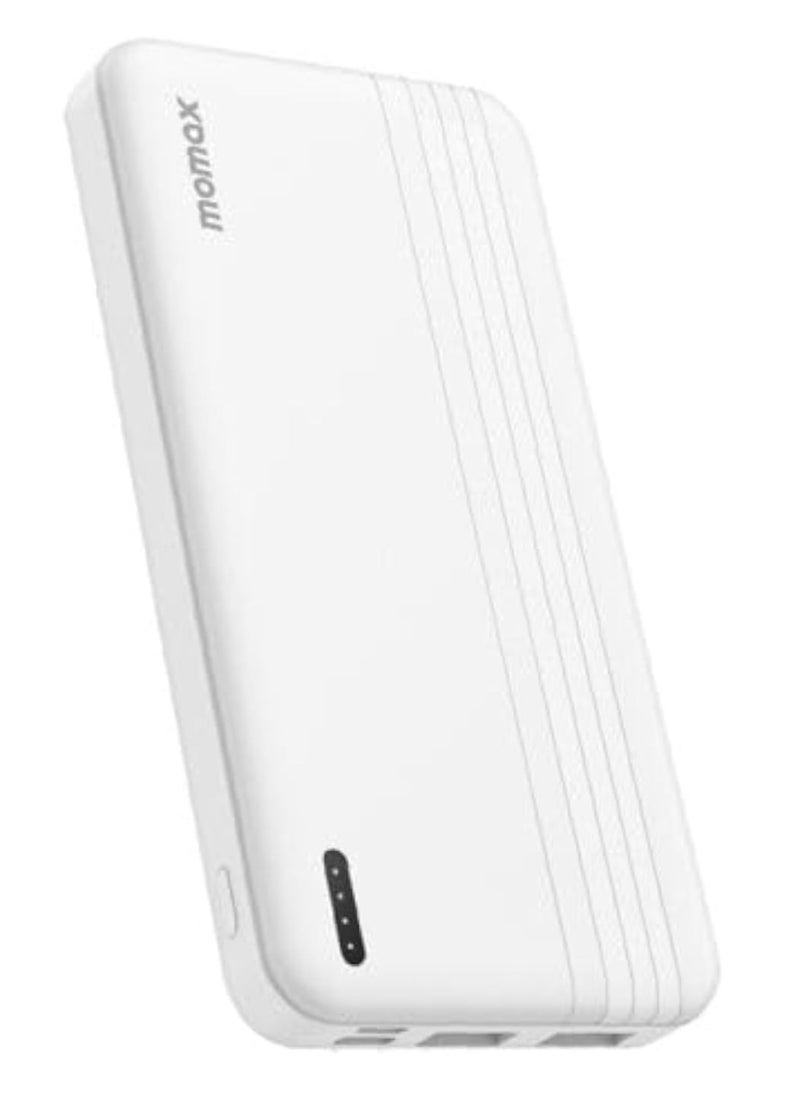 iPower PD 10000mAh Fast Charging Portable Battery Pack (White) – High-Capacity Power Bank for Smartphones, Tablets, and More – Quick Recharge, Compact Design