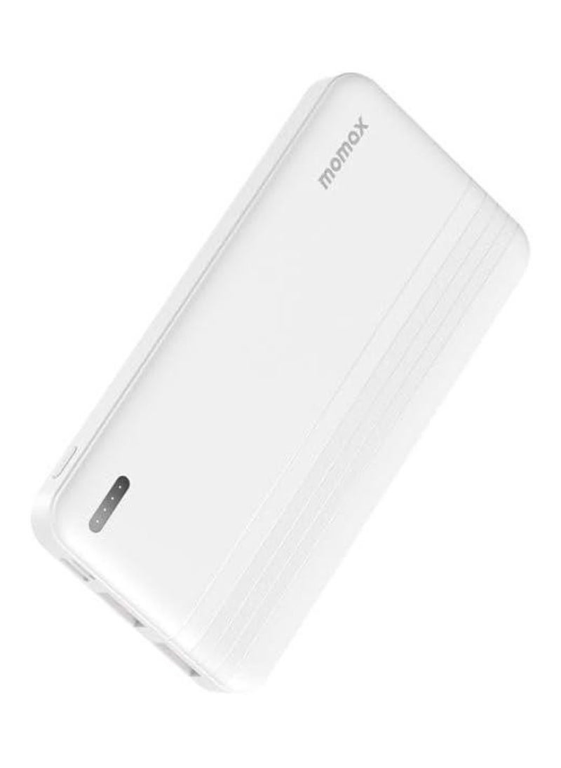 iPower PD 10000mAh Fast Charging Portable Battery Pack (White) – High-Capacity Power Bank for Smartphones, Tablets, and More – Quick Recharge, Compact Design