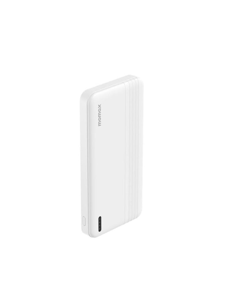 iPower PD 10000mAh Fast Charging Portable Battery Pack (White) – High-Capacity Power Bank, Quick Charge for Smartphones, Tablets, Laptops, and More, Compact Design, USB-C and USB-A Ports, Lightweight, Travel-Friendly