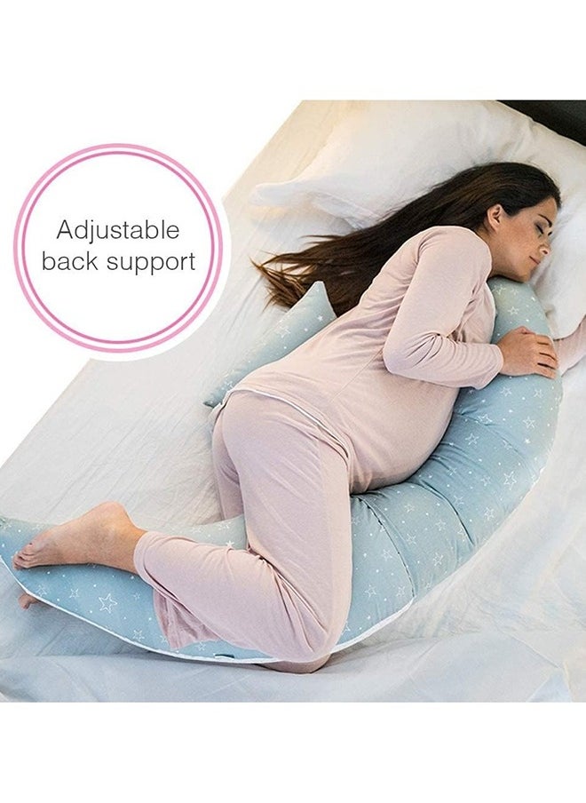 12-In-1 Pregnancy & Nursing Pillow - Grey Star