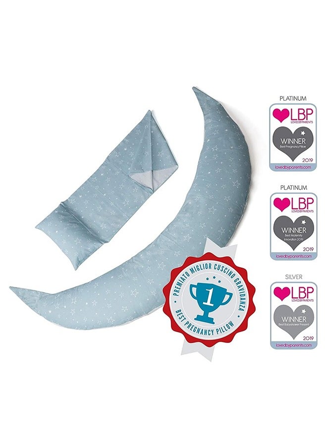 12-In-1 Pregnancy & Nursing Pillow - Grey Star