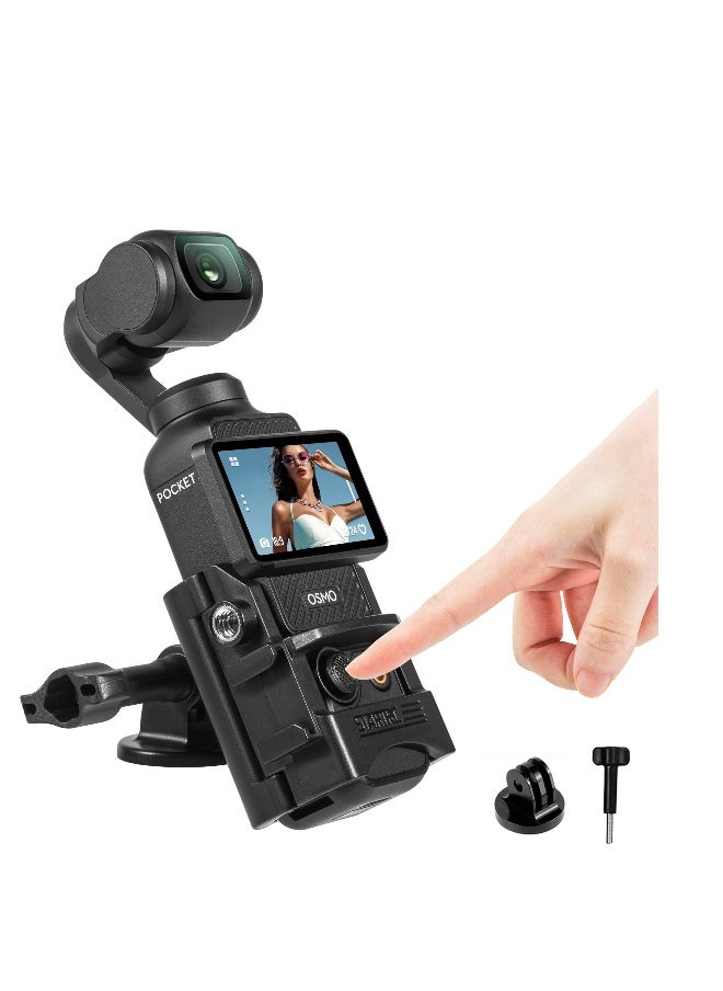 Expansion Adapter for DJI Osmo Pocket 3, Creator Combo Handle Accessories Cold Shoe, Extended Mounting Bracket Strap Attached, Tripod Cycling mounts Selfie Stick, etc