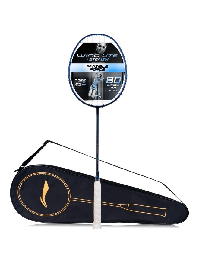 Wind Lite Stealth Carbon Fibre Unstrung Badminton Racket With Free Full Cover (Powered By Windstorm)