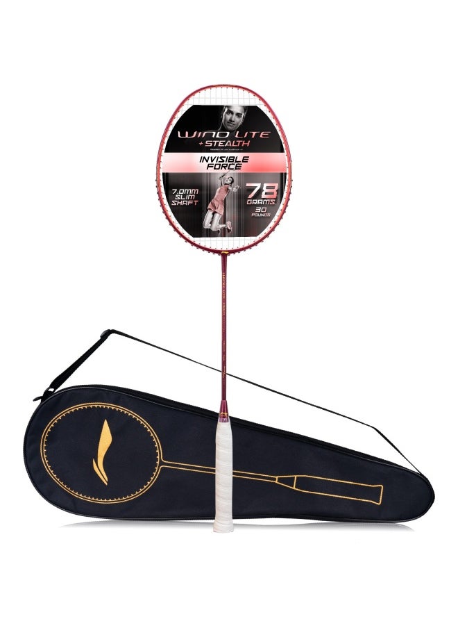 Wind Lite Stealth Carbon Fibre Unstrung Badminton Racket With Free Full Cover (Powered By Windstorm)