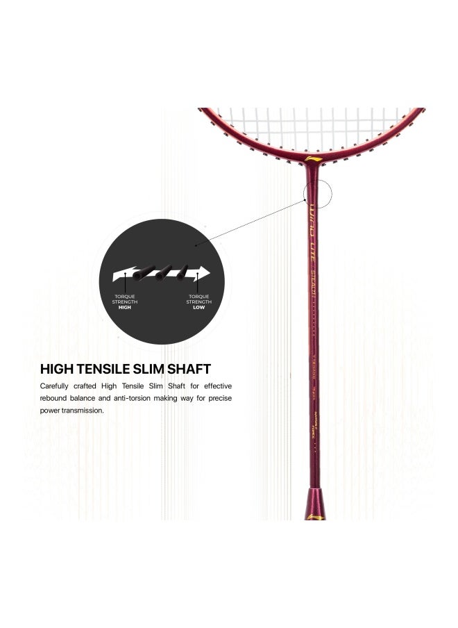 Wind Lite Stealth Carbon Fibre Unstrung Badminton Racket With Free Full Cover (Powered By Windstorm)