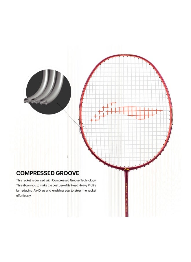 Wind Lite Stealth Carbon Fibre Unstrung Badminton Racket With Free Full Cover (Powered By Windstorm)