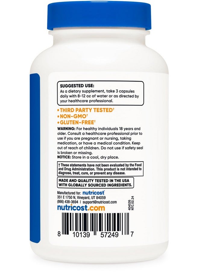 Nutricost Testosterone Support Complex (90 Capsules) -1800mg Per Serving