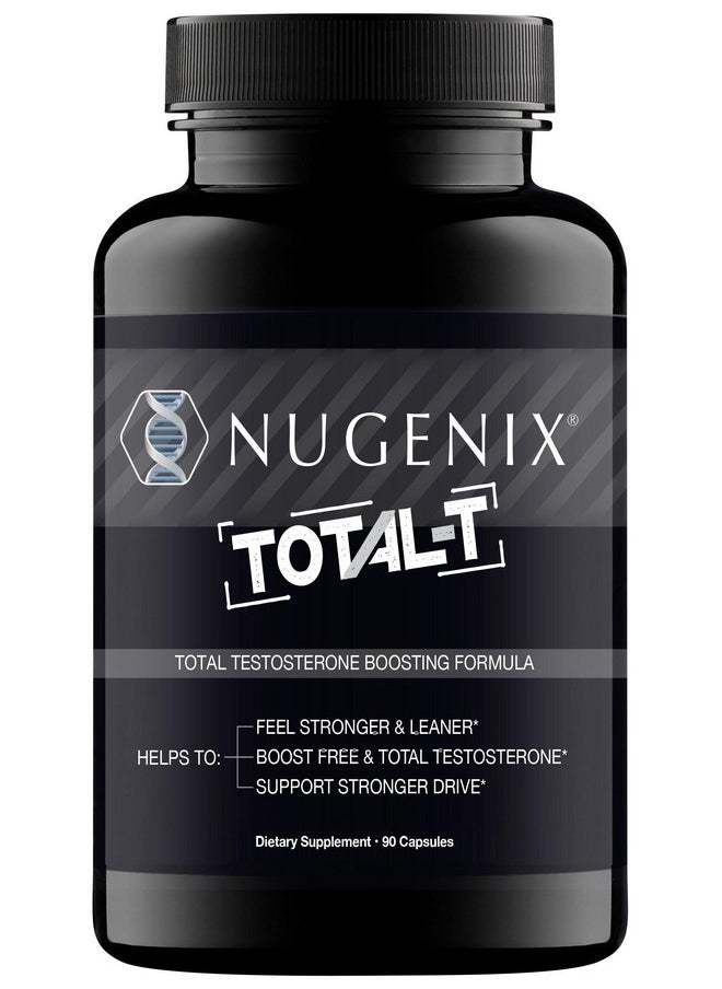 Nugenix Total-T, Free and Total Testosterone Booster Supplement for Men, 90 Count