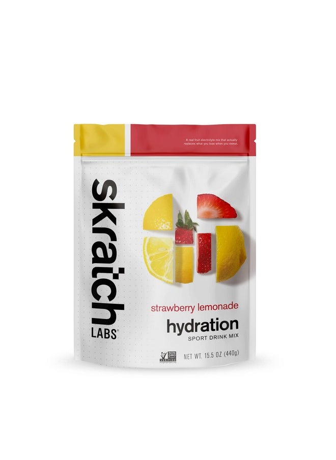 Skratch Labs Hydration Powder | Sport Drink Mix | Electrolytes Powder for Exercise, Endurance, and Performance | Strawberry Lemonade | 20 Servings | Non-GMO, Vegan, Kosher