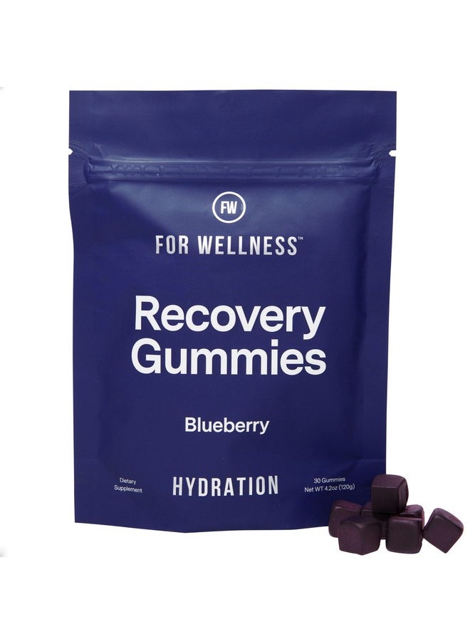 For Wellness Electrolyte Recovery Gummies™ Hydration, Blueberry Flavor (30 Gummies) - Supports Exercise Recovery and Boosts Energy