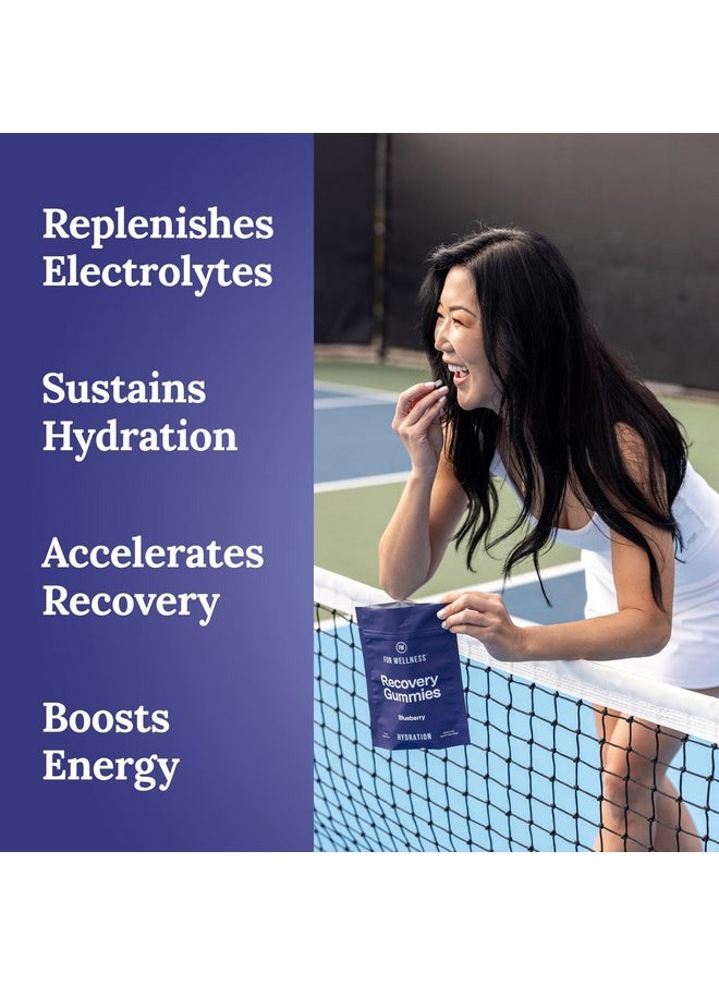 For Wellness Electrolyte Recovery Gummies™ Hydration, Blueberry Flavor (30 Gummies) - Supports Exercise Recovery and Boosts Energy