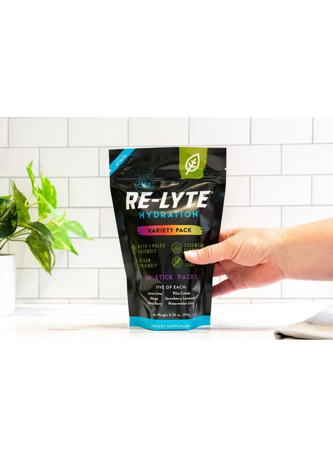 REDMOND Re-Lyte Hydration Electrolyte Mix, Variety Pack, 30 Stick Packs