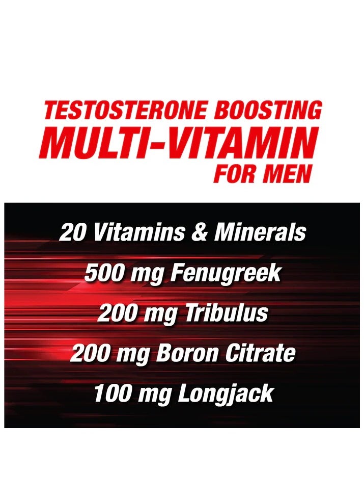 Musclemeds, Vitamin-T, Testosterone Booster, Multivitamin For Men, 90 Tabs, 30 Servings