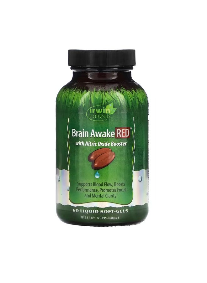 Brain Awake Red 60 Liquid SoftGels